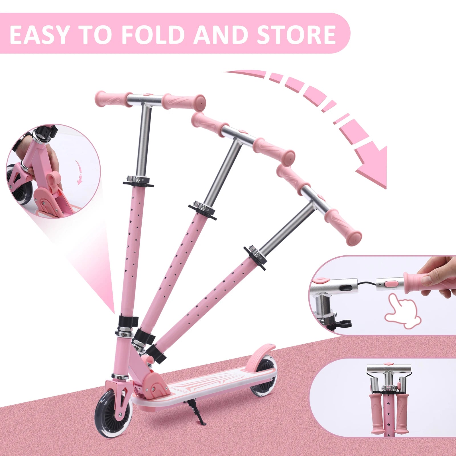 Scooter para crianças com luzes