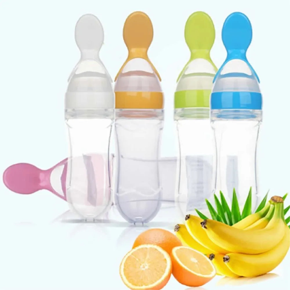 Garrafa de Alimentação para Bebé com Colher