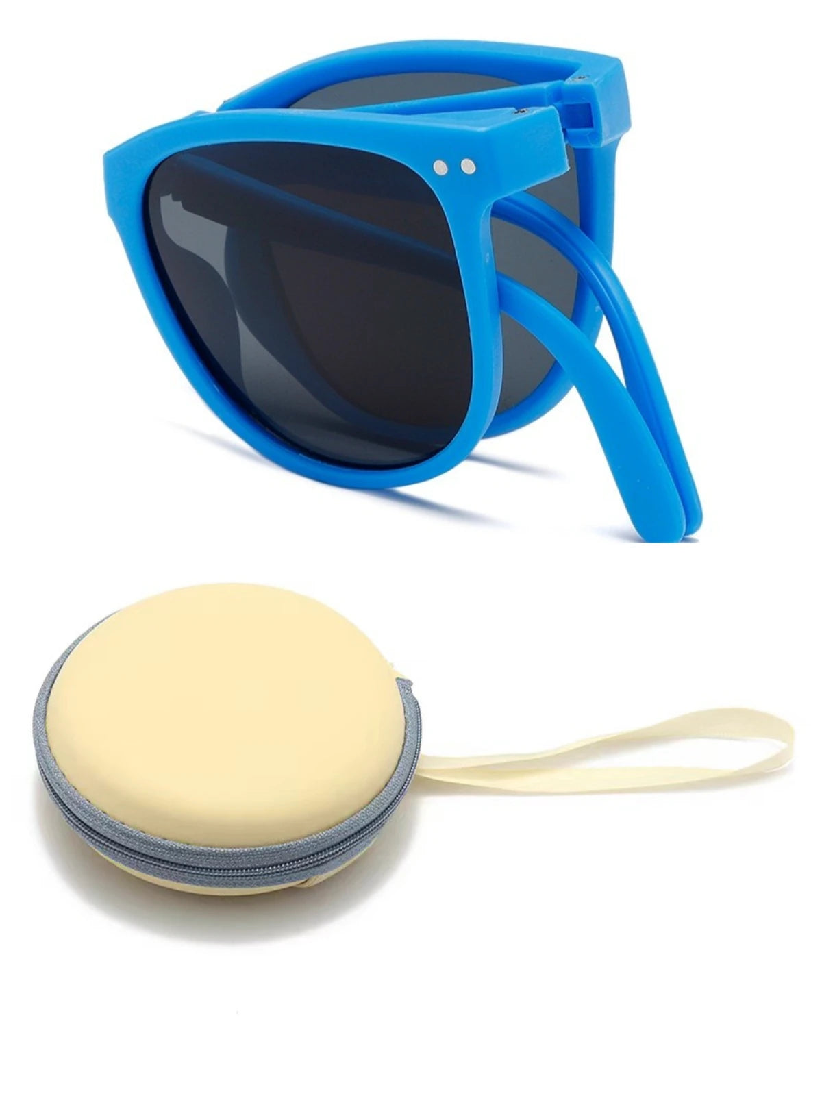 Gafas de sol plegables infantiles FlexGlow – Protección UV400 + Estuche de viaje incluido