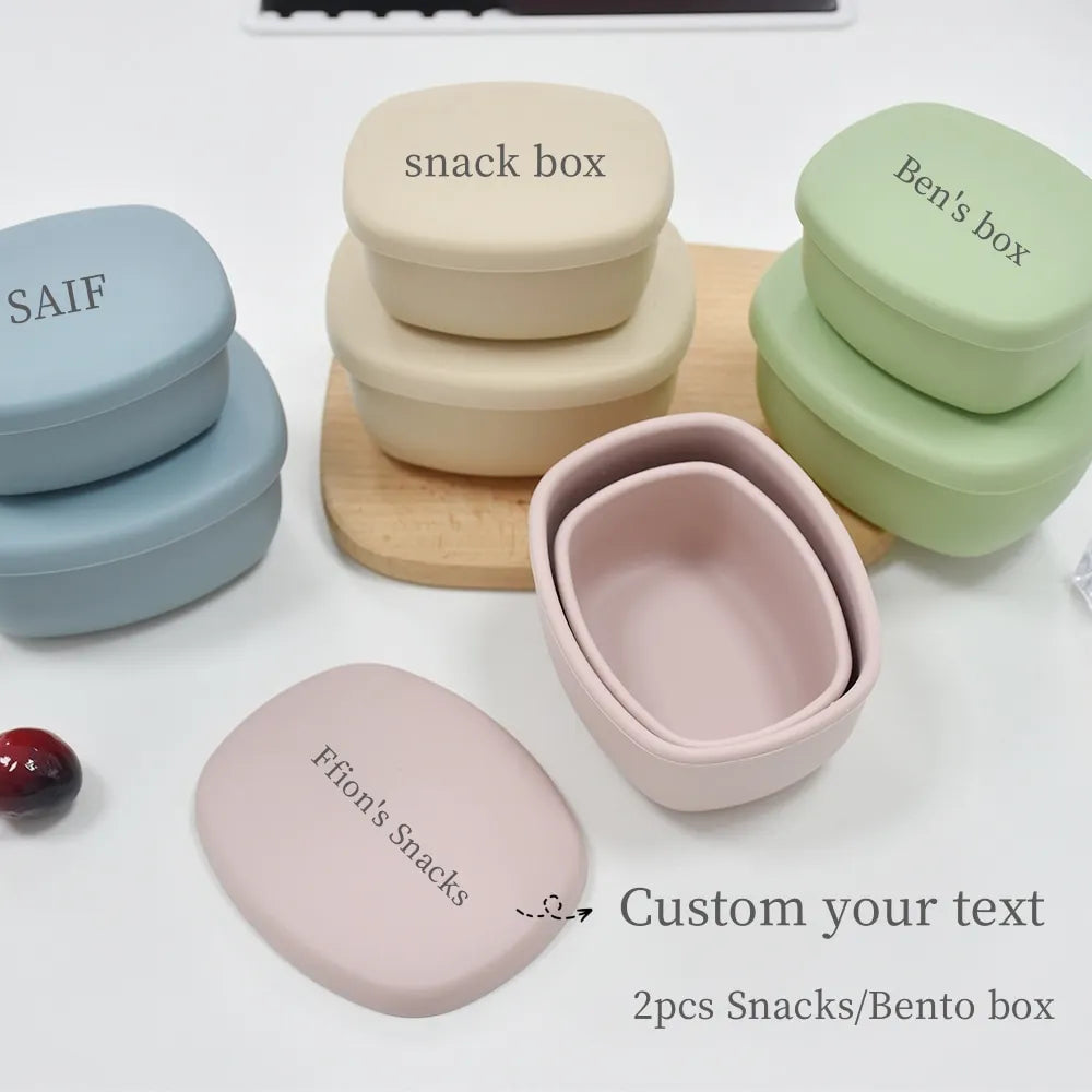 Caixas de armazenamento em silicone para snacks