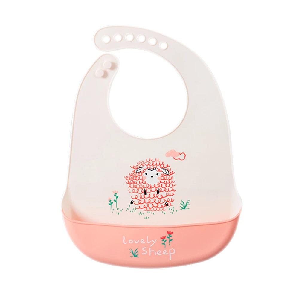 Babero impermeable y divertido para bebés