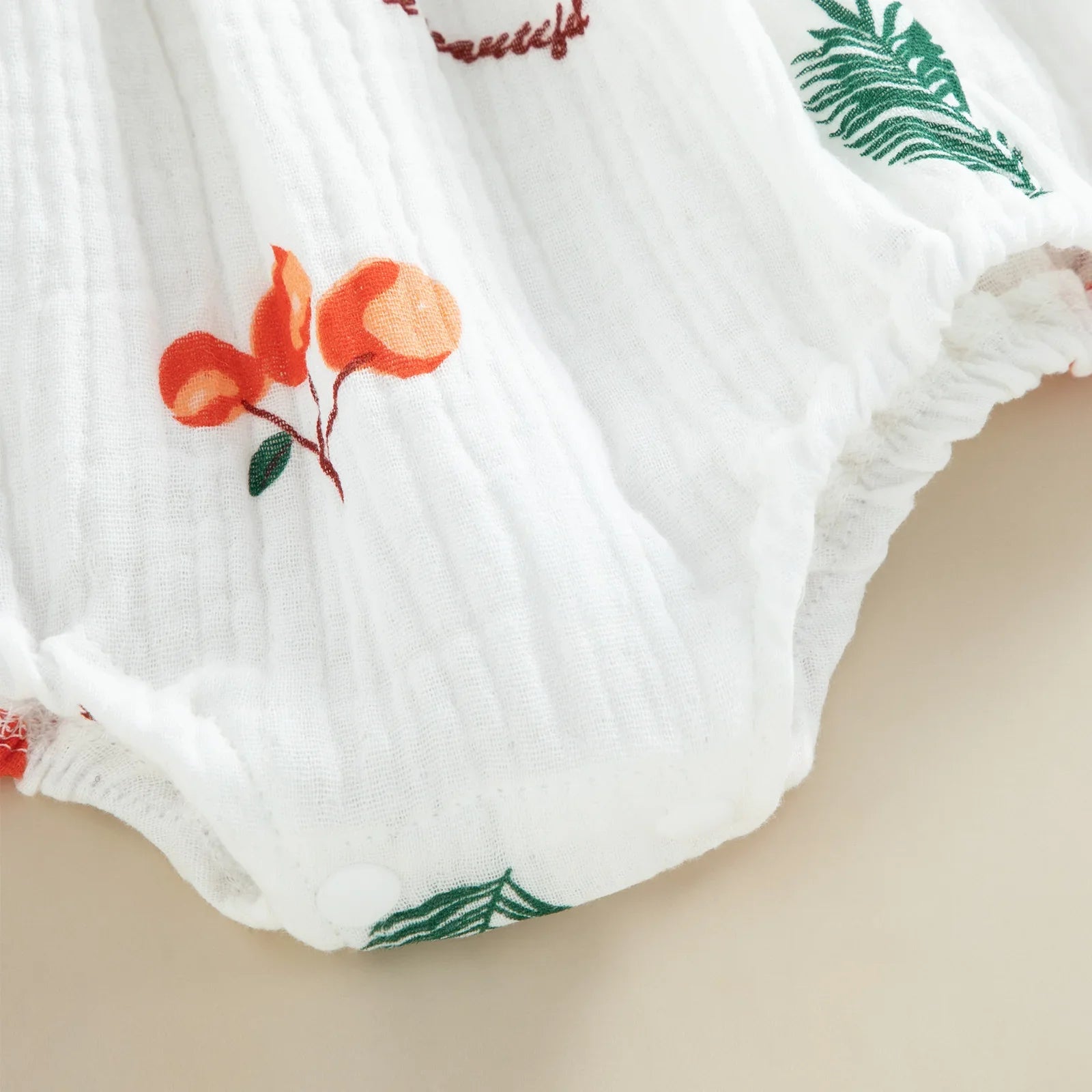 Conjunto Romper e Fita de Cabelo Gaze de Algodão Cherry Summer – Aylla & Co.