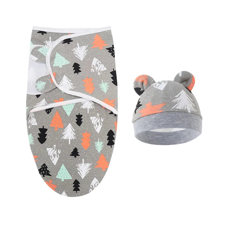 Conjunto de manta y gorro para recién nacido