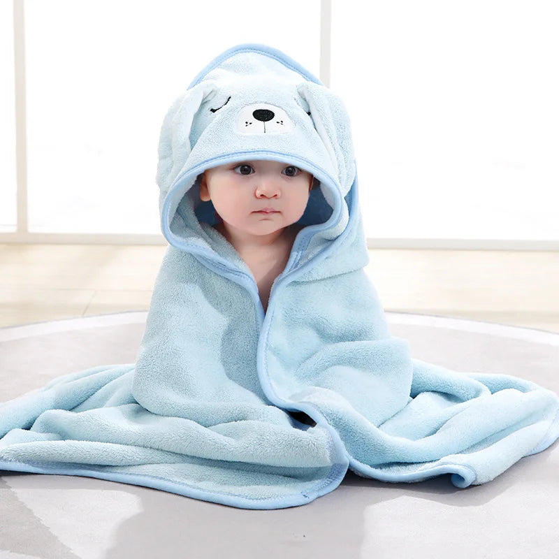 Toalla de baño con capucha para bebés