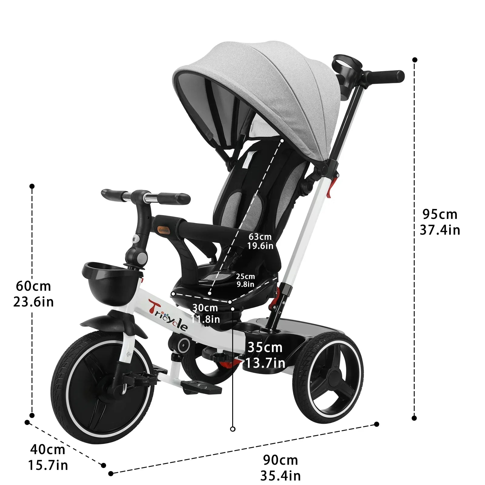 Carrinho Triciclo Evolutivo 6 em 1 – Aylla Explore Trike