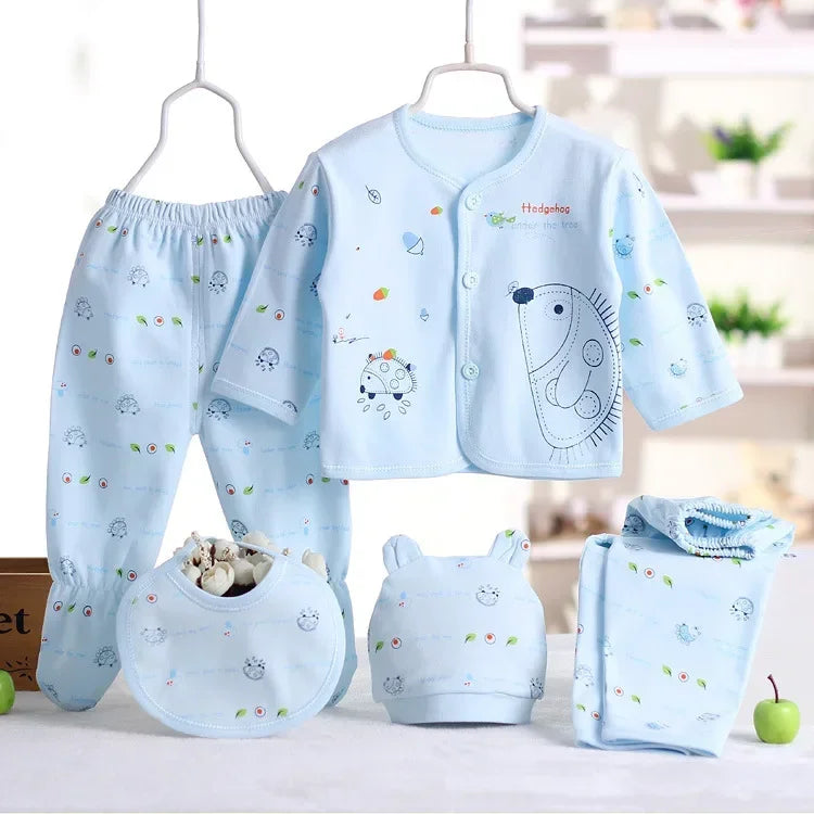 Conjunto de ropa para bebé erizo 5 piezas
