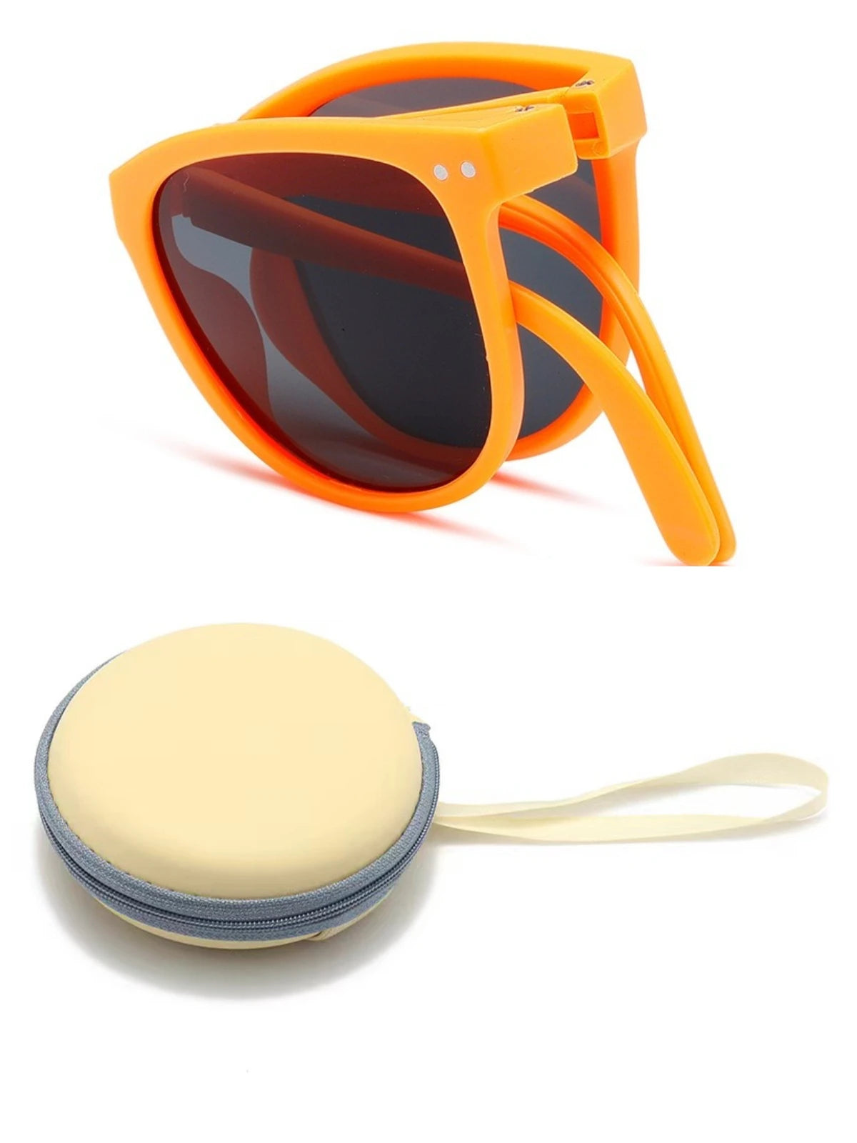 Gafas de sol plegables infantiles FlexGlow – Protección UV400 + Estuche de viaje incluido
