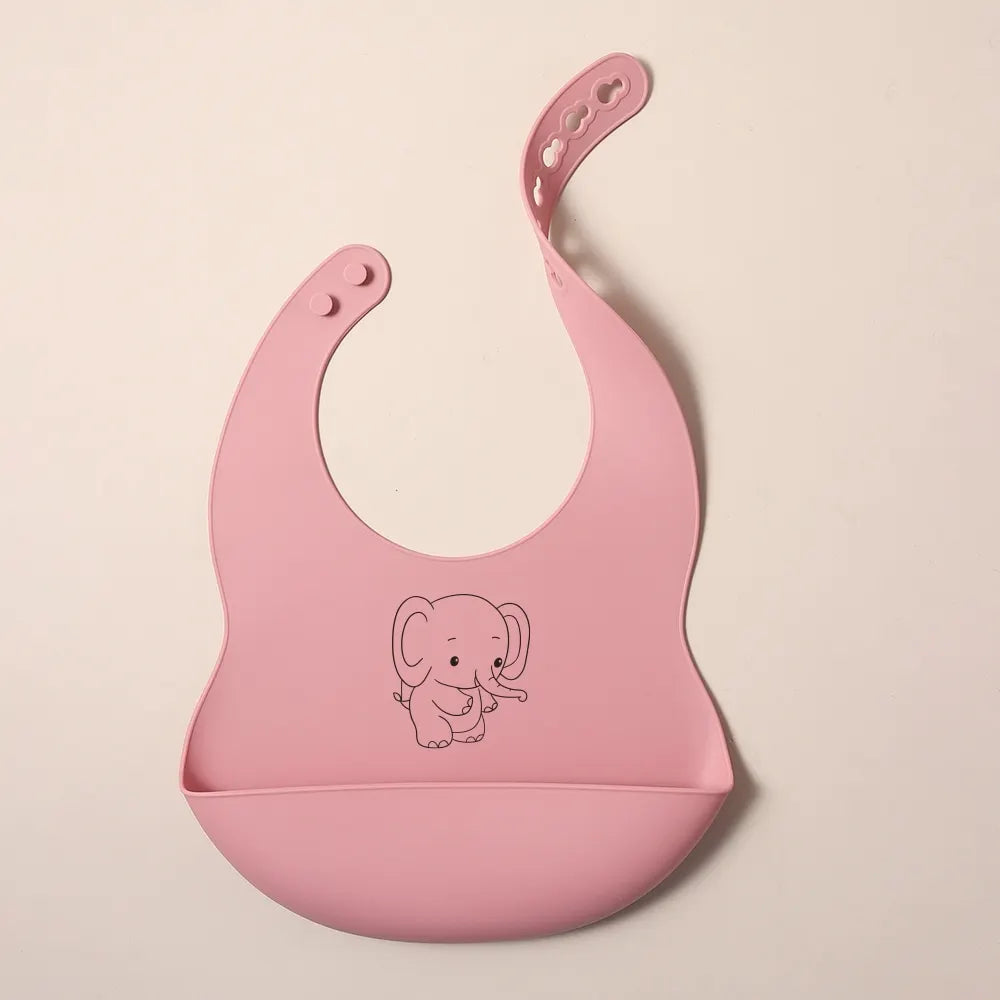 Babero de silicona personalizable con nombre