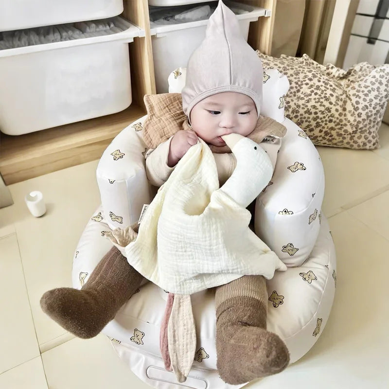Babete de algodão com padrão fofo